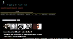 Desktop Screenshot of experimentaltheatre.org
