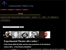Tablet Screenshot of experimentaltheatre.org